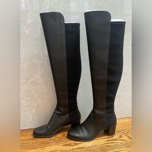 Stuart Weitzman City Block Heel Boot (leather)